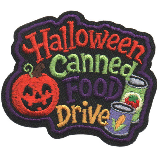 Halloween Canned Food Drive Patch - 7704