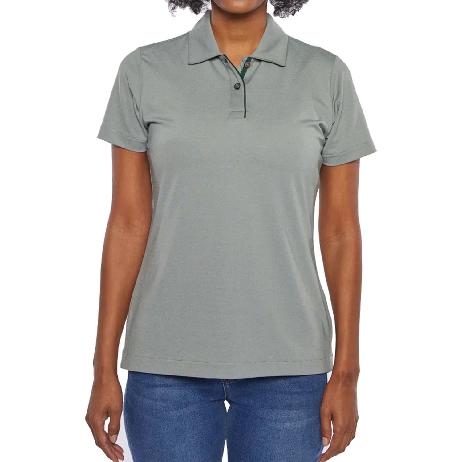 Pro Celebrity Women's Hampton Micro Stripe Polo Shirt - Basics Clothing Store