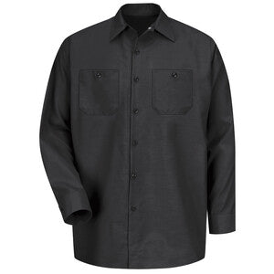 Red Kap Long Sleeve Industrial Work Shirt SP14 - Charcoal