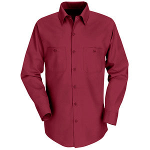 Red Kap Long Sleeve Industrial Work Shirt SP14 - Charcoal