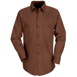 Red Kap Long Sleeve Industrial Work Shirt SP14 - Charcoal