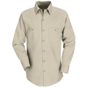 Red Kap Long Sleeve Industrial Work Shirt SP14 - Charcoal