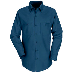 Red Kap Long Sleeve Industrial Work Shirt SP14 - Charcoal