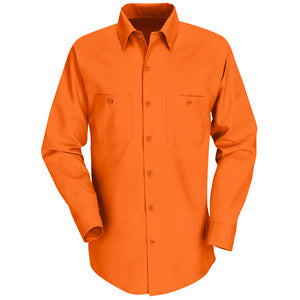 Red Kap Long Sleeve Industrial Work Shirt SP14 - Charcoal