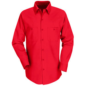 Red Kap Long Sleeve Industrial Work Shirt SP14 - Charcoal