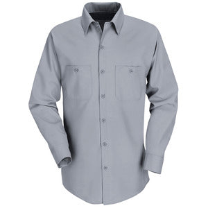 Red Kap Long Sleeve Industrial Work Shirt SP14 - Charcoal