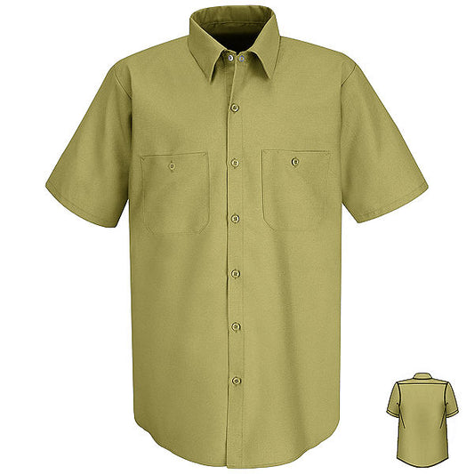 Red Kap Short Sleeve Industrial Work Shirt - Basics Clothing Store