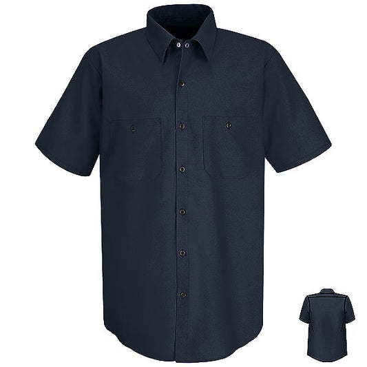 Red Kap Short Sleeve Industrial Work Shirt - Basics Clothing Store