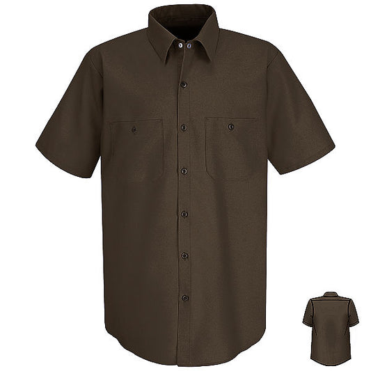 Red Kap Short Sleeve Industrial Work Shirt - Basics Clothing Store