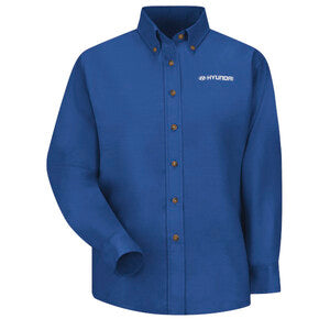 Hyundai® Canada Women's Long Sleeve Poplin Dress Shirt - Royal Blue - SP91HC