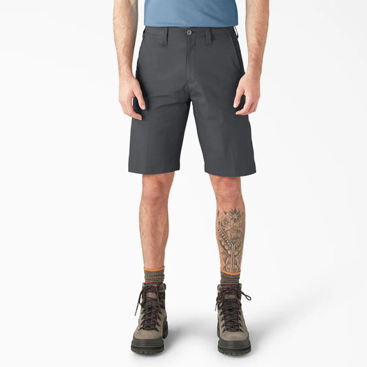 Dickies 11" FLEX Cooling Regular Fit Utility Shorts, Charcoal, 32W, Clearance
