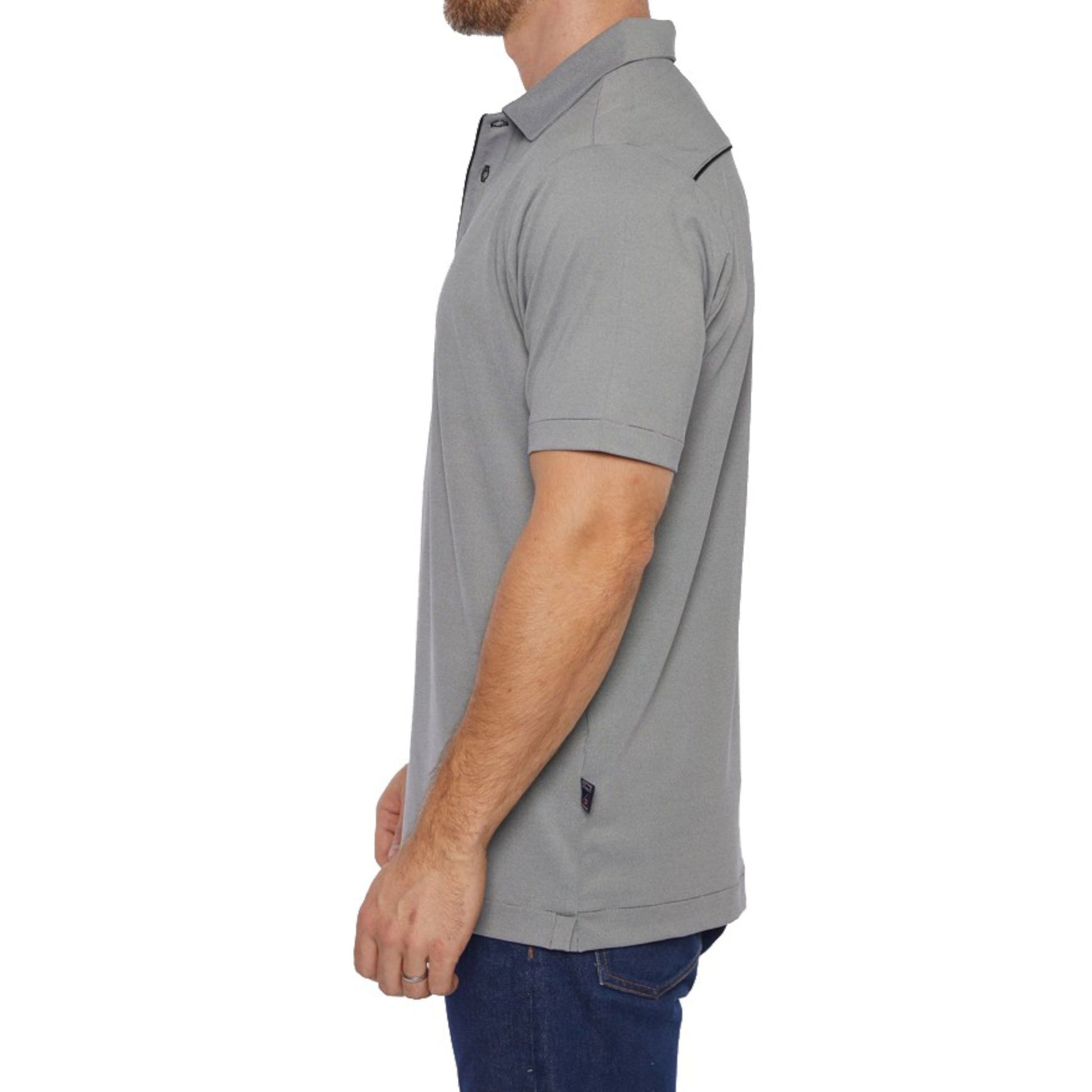 Pro Celebrity Men's Hampton Micro Stripe Polo Shirt - Basics Clothing Store