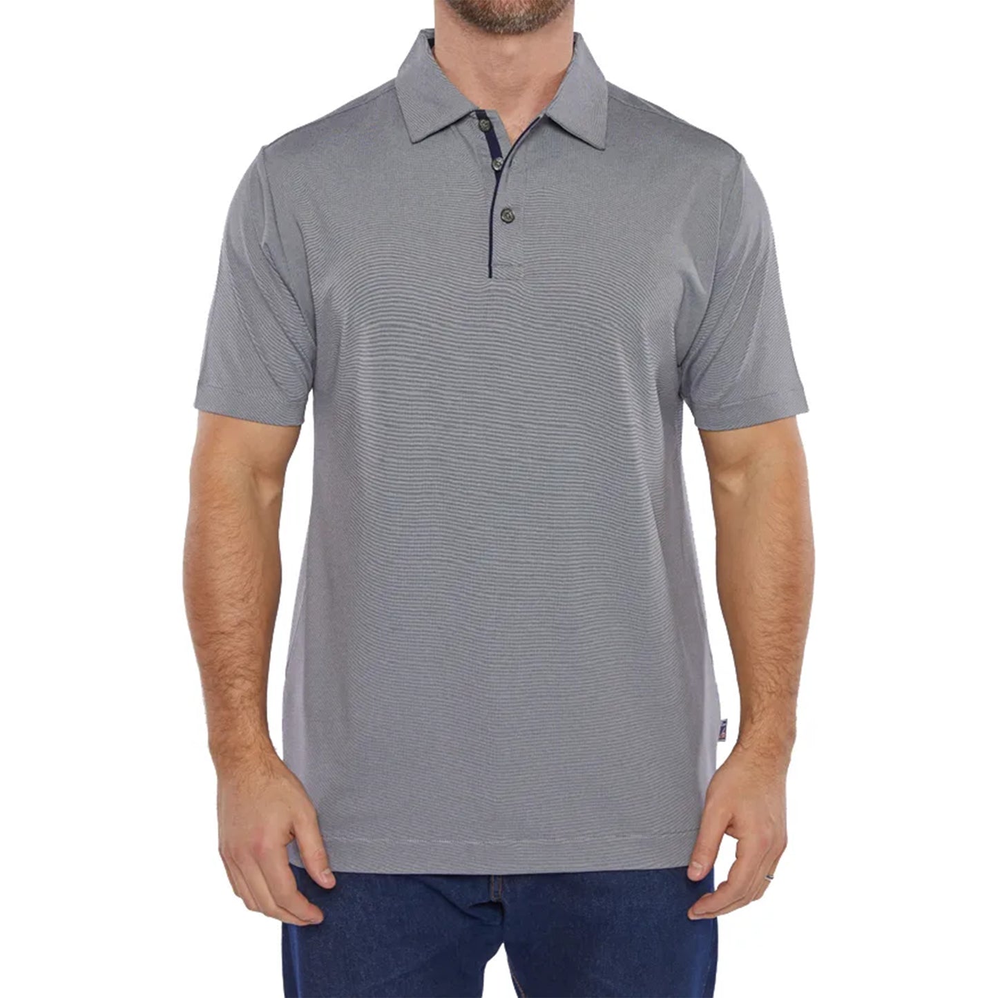 Pro Celebrity Men's Hampton Micro Stripe Polo Shirt