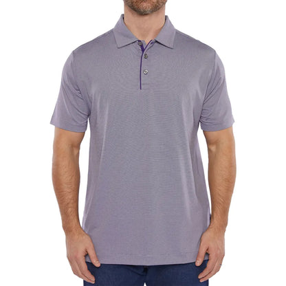 Pro Celebrity Men's Hampton Micro Stripe Polo Shirt