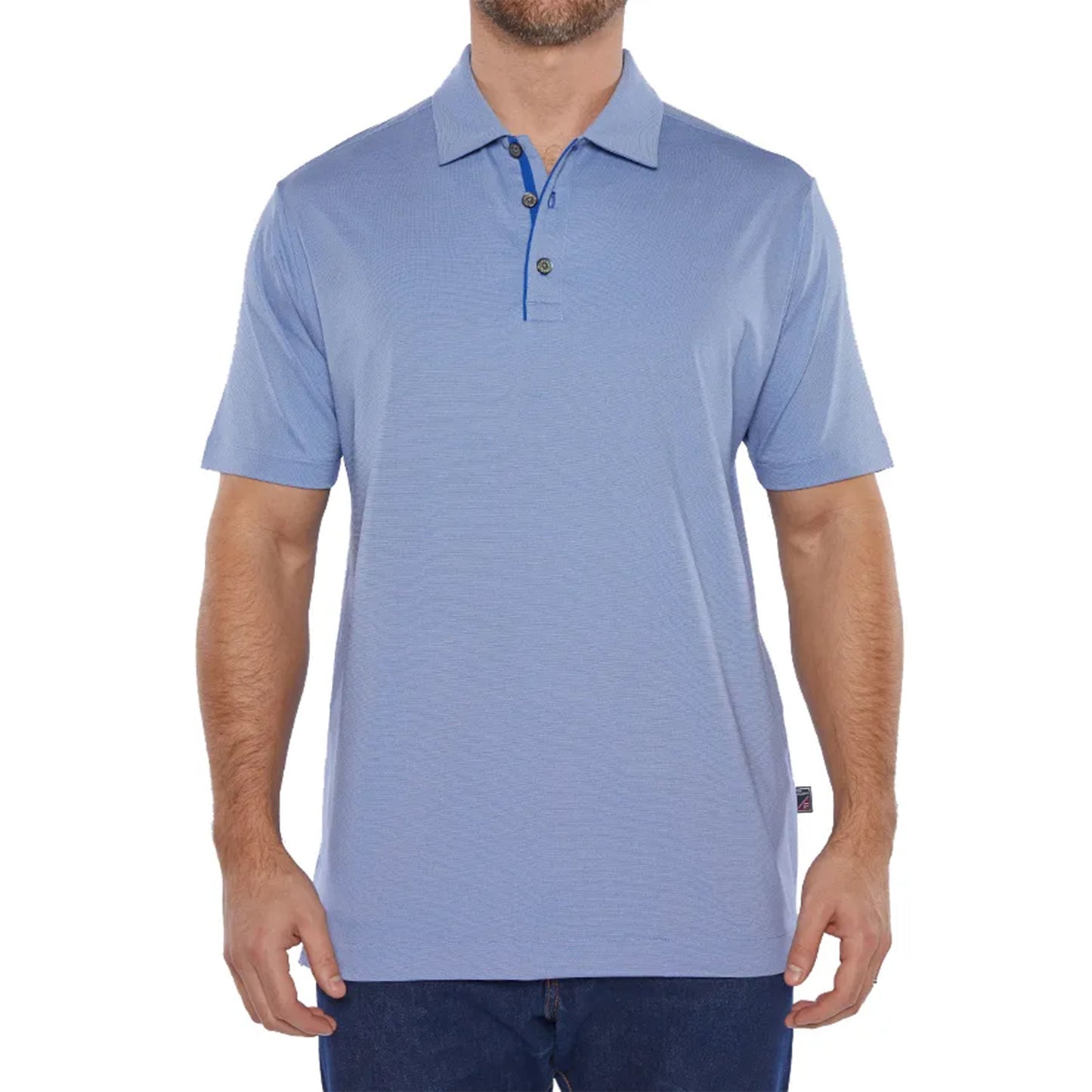 Pro Celebrity Men's Hampton Micro Stripe Polo Shirt