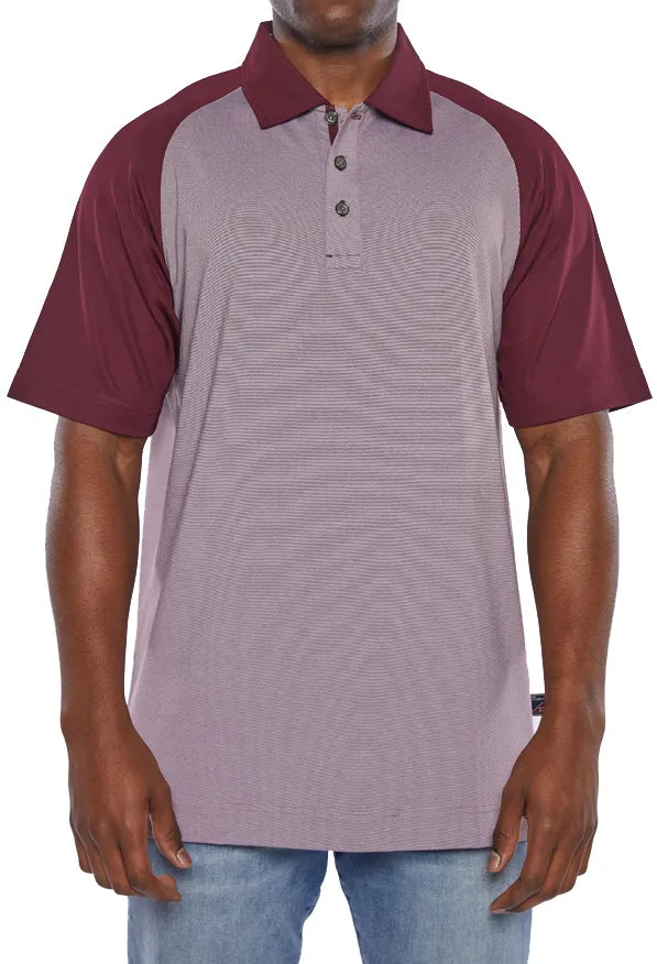 Pro Celebrity Men's Ace Micro Stripe Polo Shirt -  STP728
