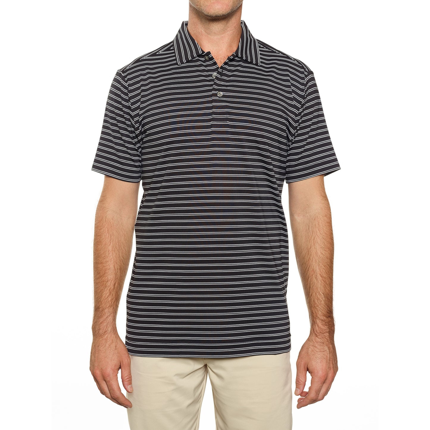Pro Celebrity Men's Pacific Horizon Stripe Polo Shirt - STP757