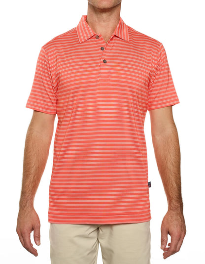 Pro Celebrity Men's Pacific Horizon Stripe Polo Shirt - STP757