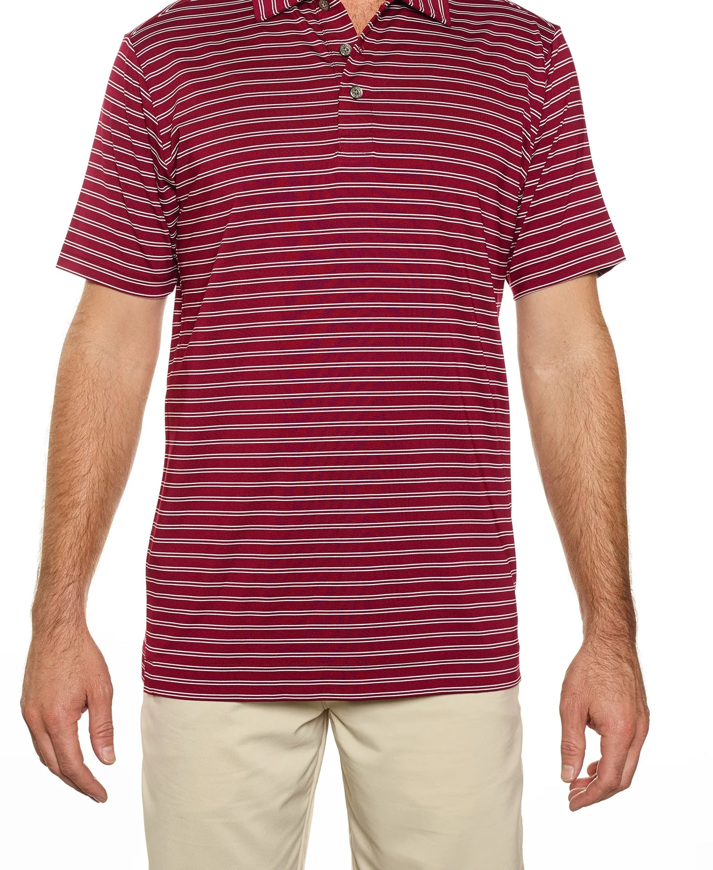 Pro Celebrity Men's Pacific Horizon Stripe Polo Shirt - STP757