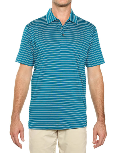 Pro Celebrity Men's Pacific Horizon Stripe Polo Shirt - STP757