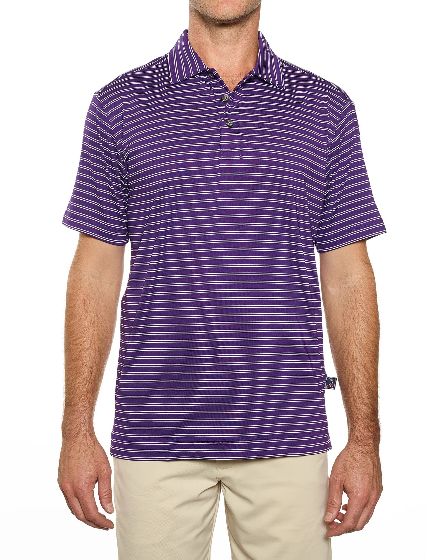 Pro Celebrity Men's Pacific Horizon Stripe Polo Shirt - STP757
