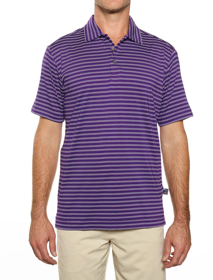 Pro Celebrity Men's Pacific Horizon Stripe Polo Shirt - STP757