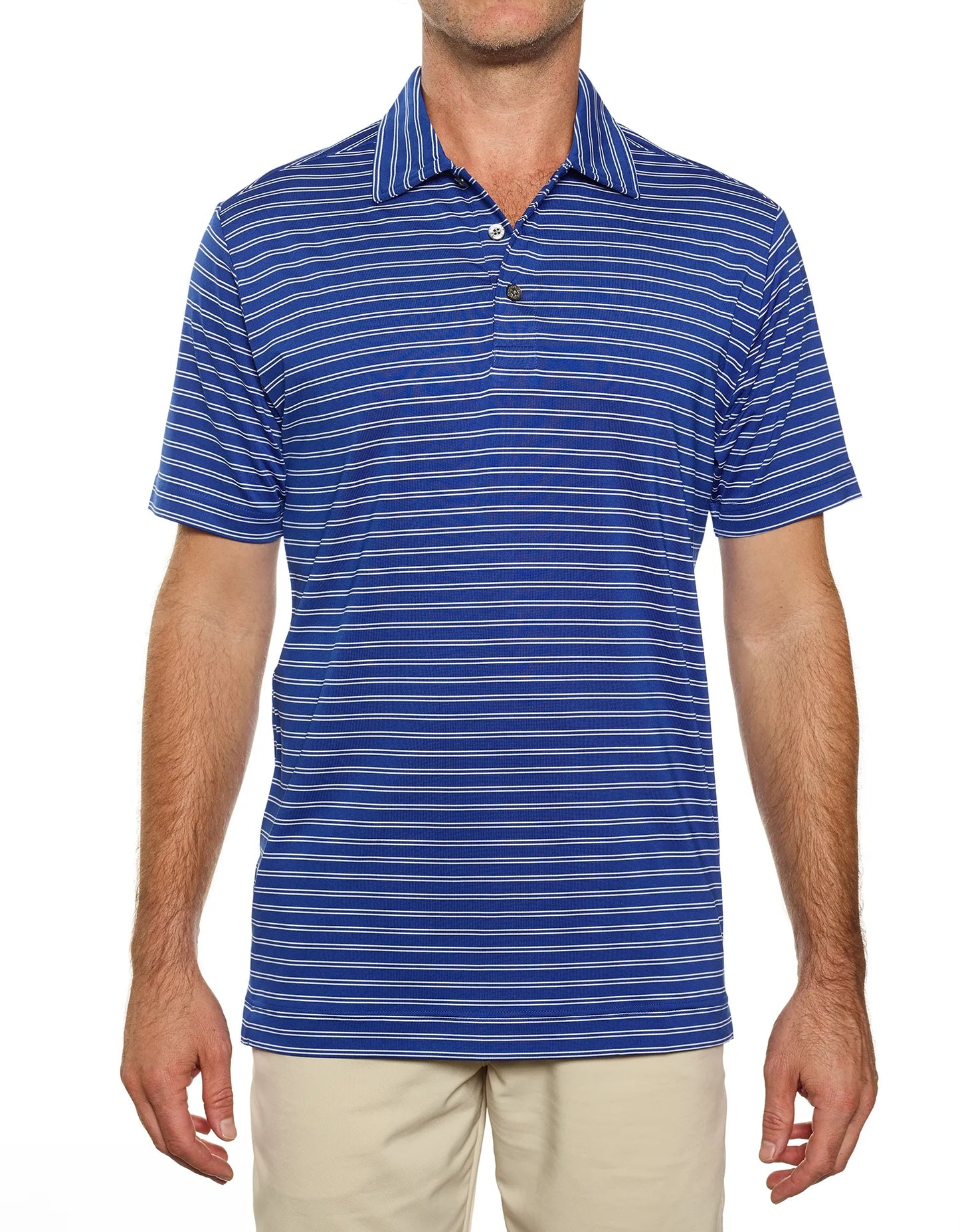 Pro Celebrity Men's Pacific Horizon Stripe Polo Shirt - STP757