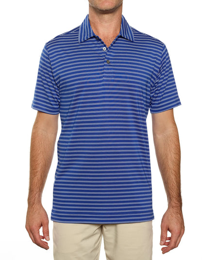 Pro Celebrity Men's Pacific Horizon Stripe Polo Shirt - STP757