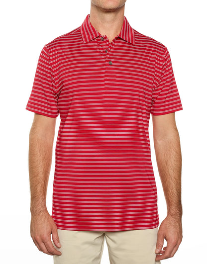 Pro Celebrity Men's Pacific Horizon Stripe Polo Shirt - STP757