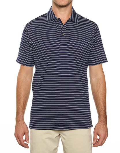 Pro Celebrity Men's Pacific Horizon Stripe Polo Shirt - STP757