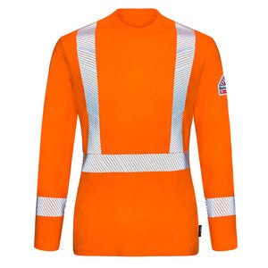 Bulwark®  Womens Flex Knit Tee with Reflective Striping - Orange - STT5OR