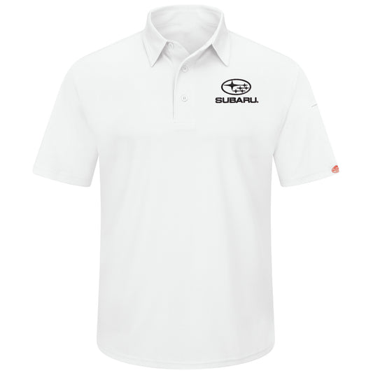 Subaru® Men's Performance Knit Series Pro Polo - White  - SUK4WH