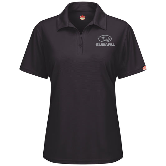 Subaru® Women's Short Sleeve Performance Knit® Flex Series Pro Polo - Black - SUK5BK