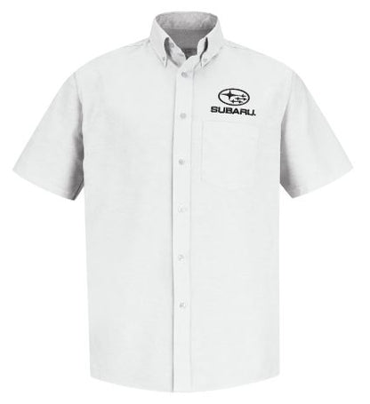 Subaru Men's Short Sleeve Executive Oxford Dress Shirt