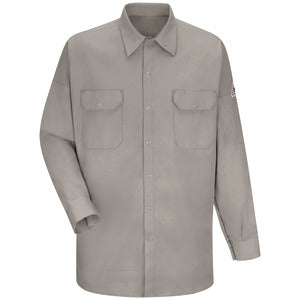 Bulwark® FR Men's Welding Work Shirt - Silver Grey -SWW2SY