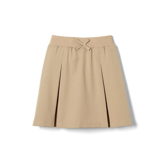 French Toast Pull-On Kick Pleat Performance Skort