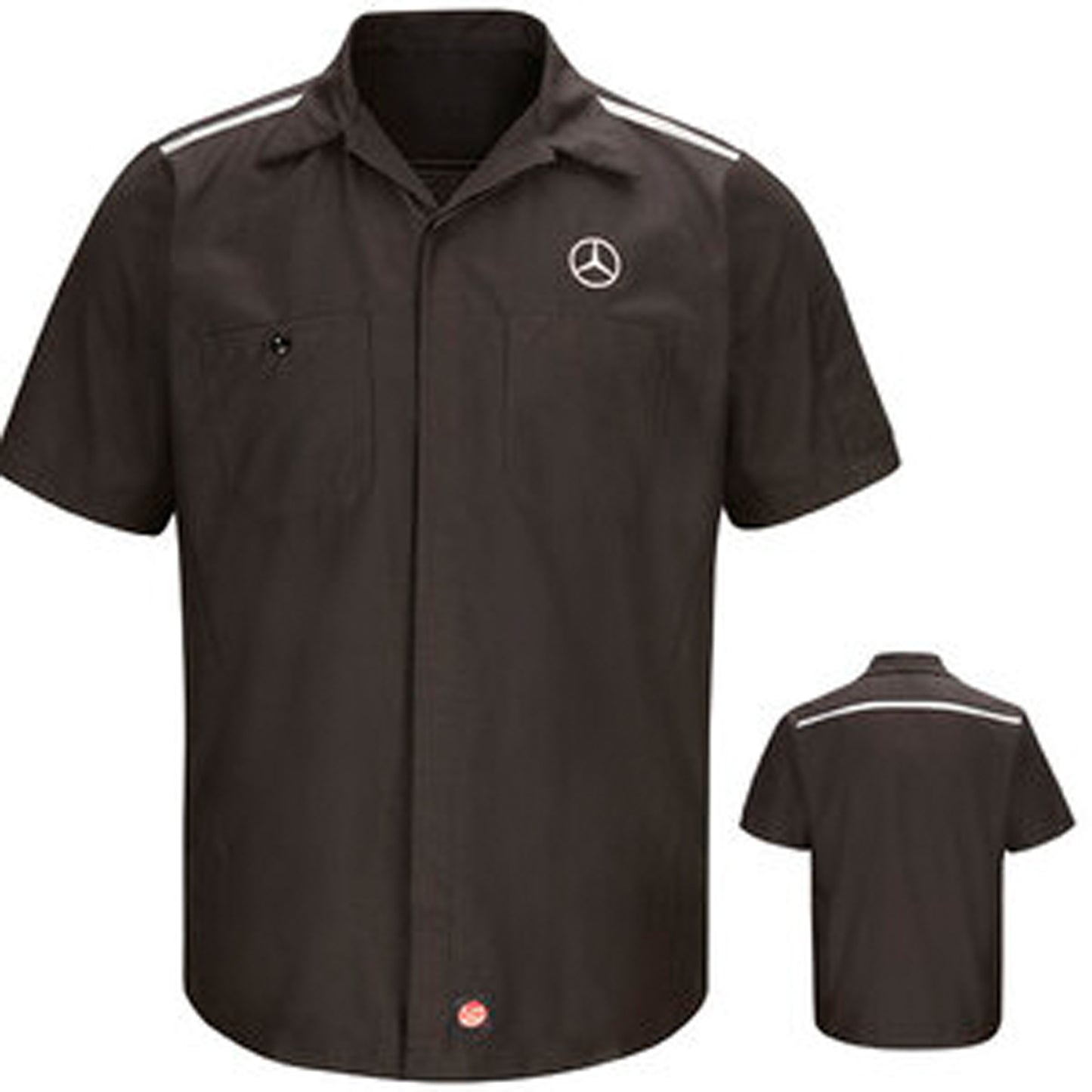 Mercedes Crew Shirt S/S with Reflective Striping, Shoulders and Back Yoke