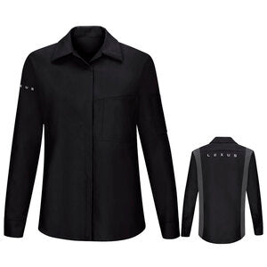 Lexus Women's Long Sleeve Technician Shirt - Black / Charcoal - SY31LX