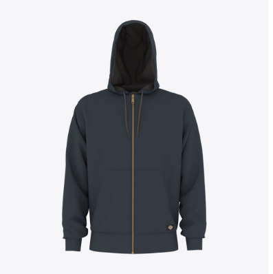 Dickies MENS FULL ZIP THERMAL LINED FLEECE-A85X7-0DN(DARK NAVY)