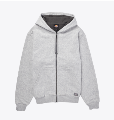 Dickies  MENS FULL ZIP THERMAL LINED FLEECE-A85X7-0H2(HEATHER GRAY)