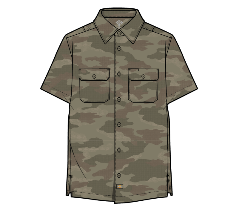 Dickies MENS S/S PERFORMANCE WORK SHIRT-A8631-OIP(IMPERIAL GREEN)