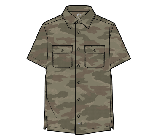 Dickies MENS S/S PERFORMANCE WORK SHIRT-A8631-OIP(IMPERIAL GREEN)