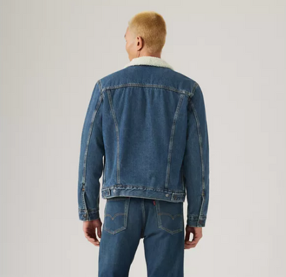 Levi's® Type 3 Sherpa Trucker Jacket - Dark Stonewash Sherpa-16365-0286