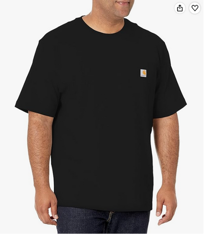 Men's Carhartt Black Short Sleeve Pocket Logo T-Shirt