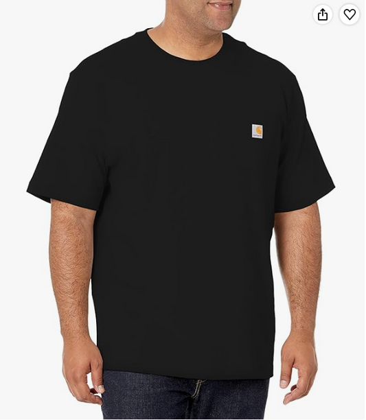 Men's Carhartt Black Short Sleeve Pocket Logo T-Shirt