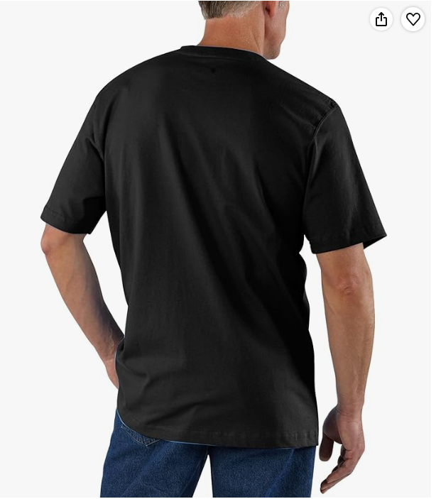 Men's Carhartt Black Short Sleeve Pocket Logo T-Shirt