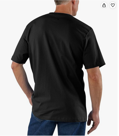 Men's Carhartt Black Short Sleeve Pocket Logo T-Shirt