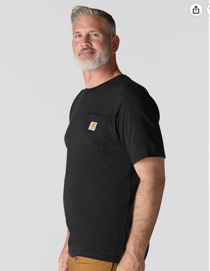 Men's Carhartt Black Short Sleeve Pocket Logo T-Shirt
