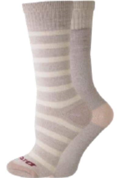 Dickies Women's 2 Packs Charcoal Fiber Basic Thermal Crew Socks, Sizes 6-9  (I211024)