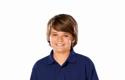Blue Generation Youth Titan Value Wicking Polo-BG5300 -Navy